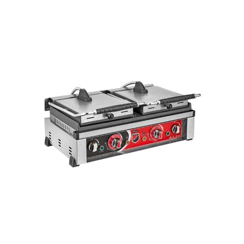 Işıkgaz Silverinox SS-20DH 20 Dilim Style Seri Elektrikli Çift Kapaklı Hamburger Tost Makinesi